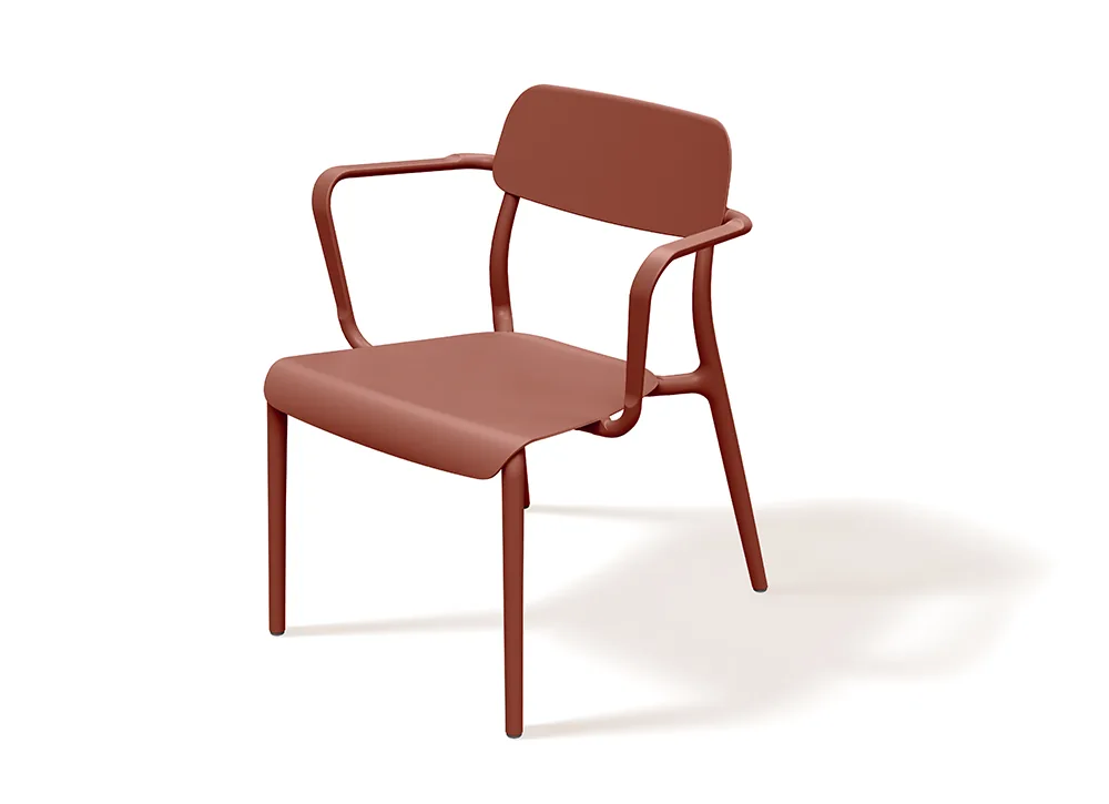 Hagelenestol FRIK667 Rimo – brent tegl — hovedbilde