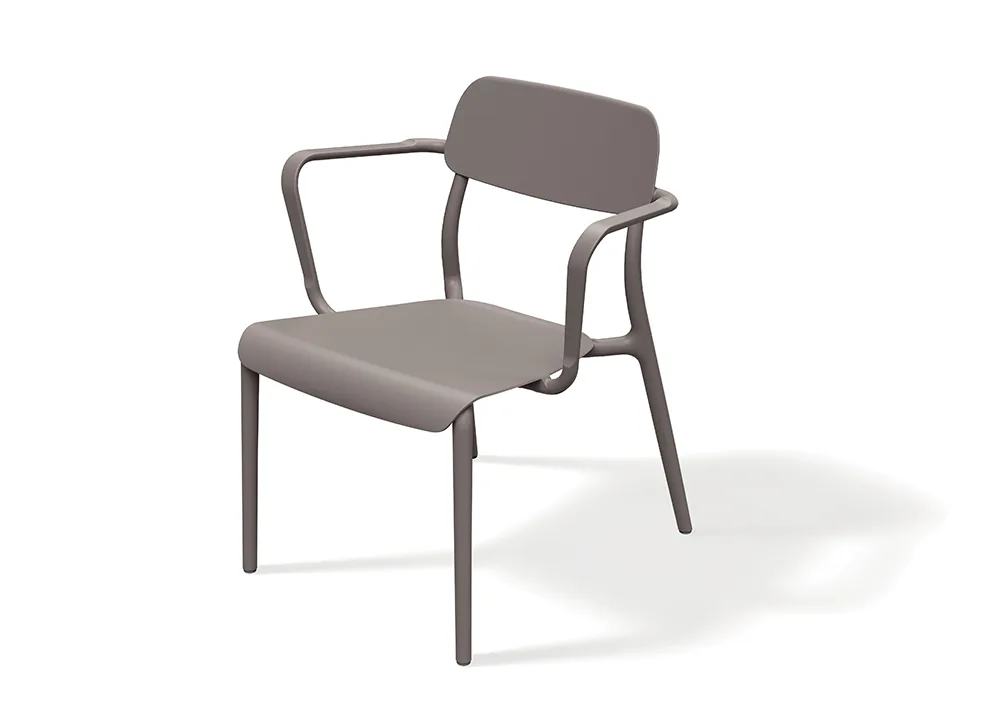 Hagelenestol FRIK667 Rimo – jordtaupe — hovedbilde