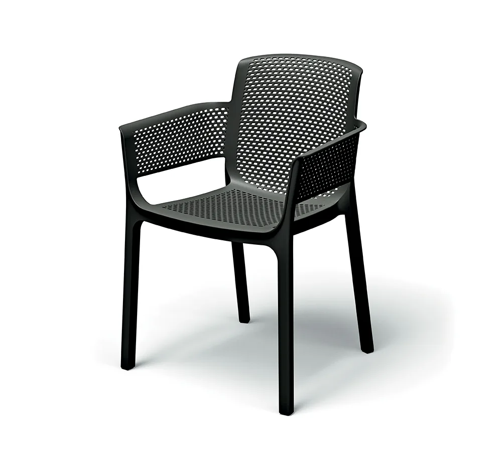 Hagestol med armlener FNEK658 Nexo – karbon — hovedbilde