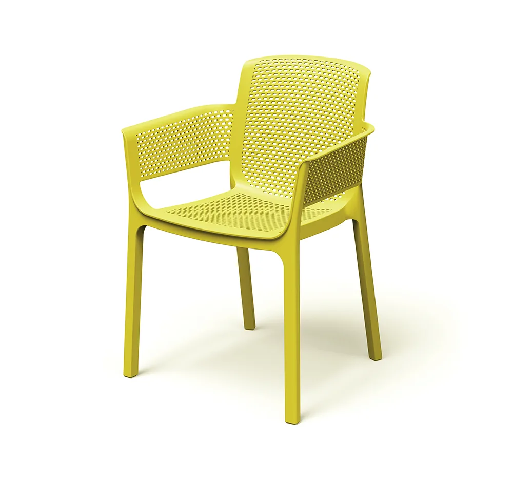Hagestol med armlener FNEK658 Nexo – popgul — hovedbilde