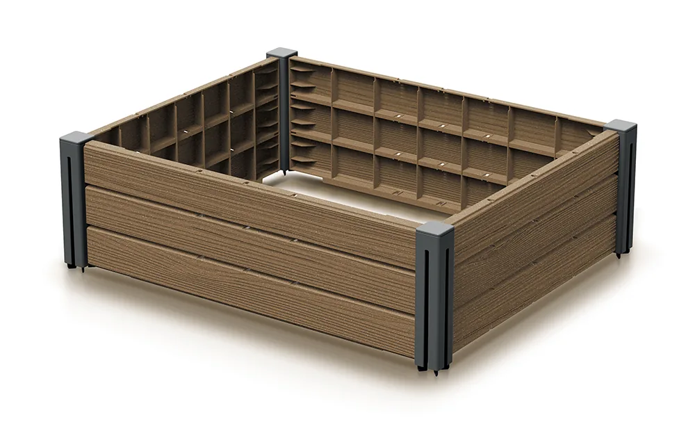 Høybed IBPS83 Base Plant – WPC natur (FSC) — hovedbilde