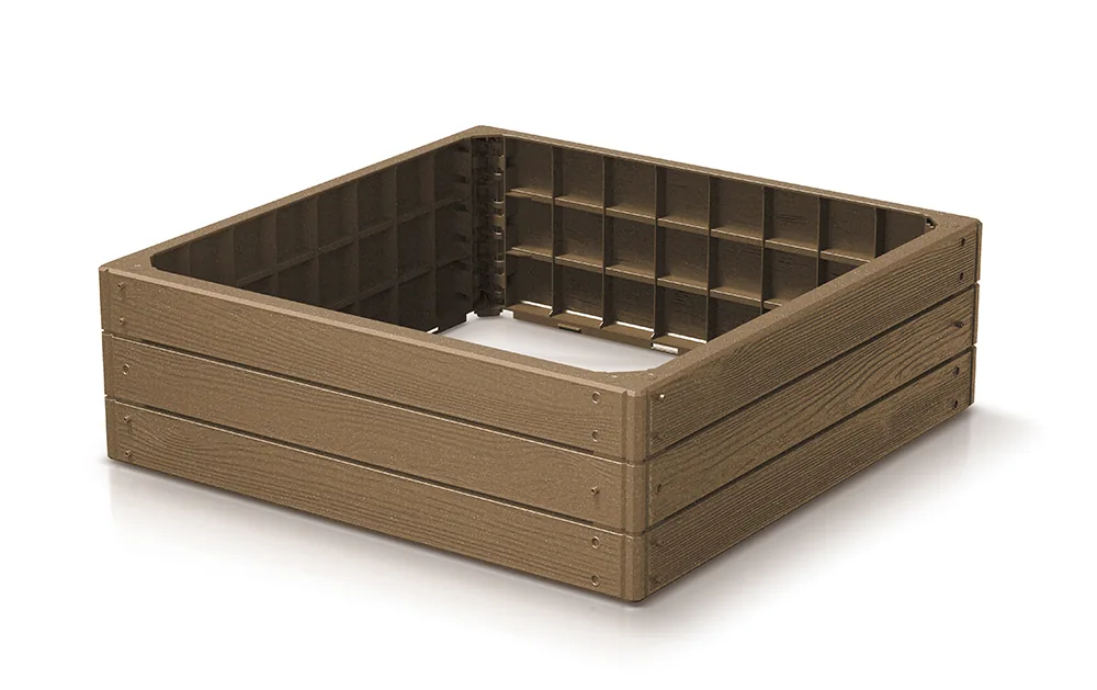 Høybed IBWS Base Woody – WPC natur (FSC) — hovedbilde