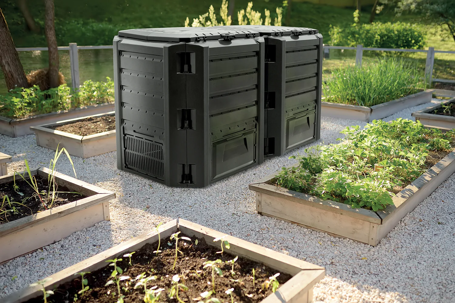 Kompostbinge IKLM800C Module Classicompo – svart — hovedbilde