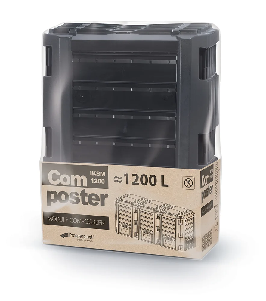 Kompostbinge IKSM1200C Module Classicompo – svart — hovedbilde