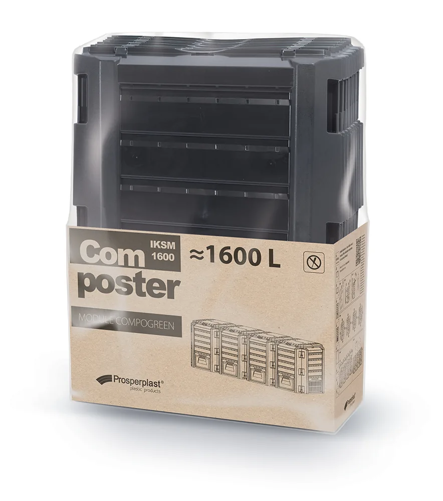 Kompostbinge IKSM1600C Module Classicompo – svart — hovedbilde