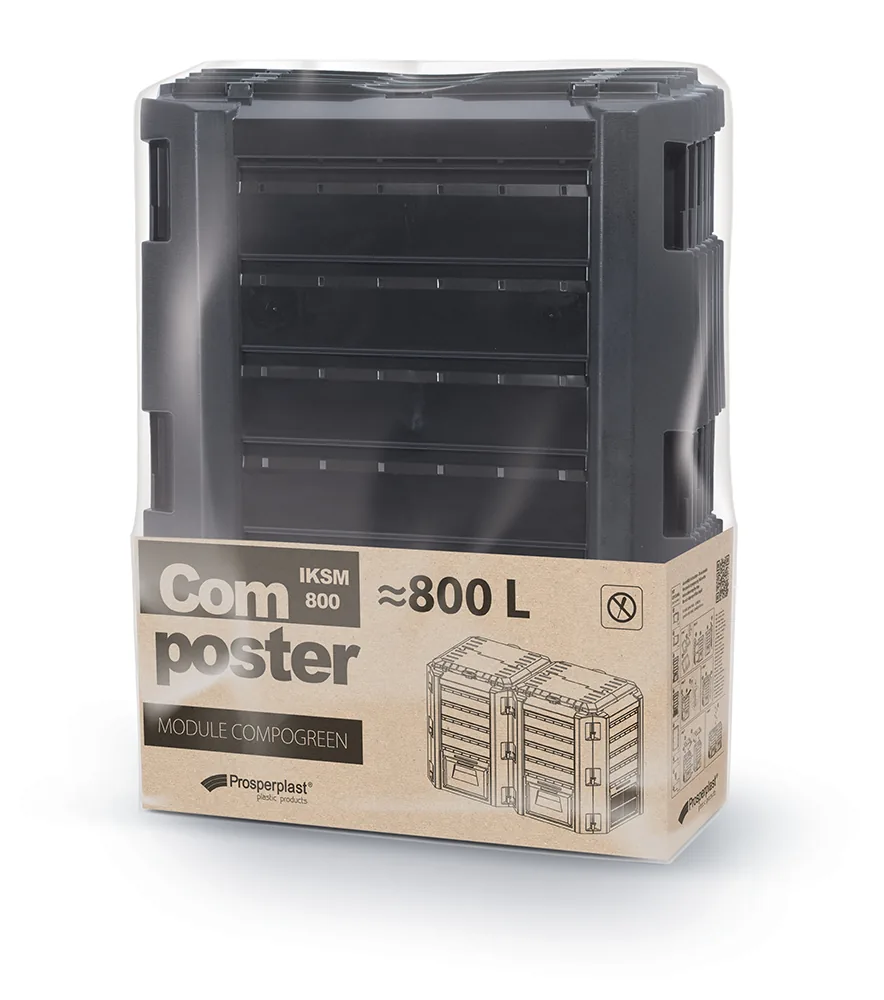 Kompostbinge IKSM800C Module Classicompo – svart — hovedbilde