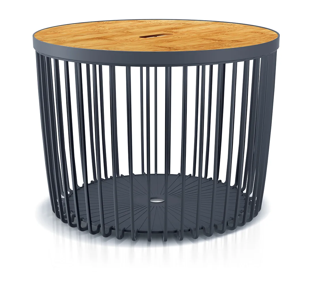 Kurvbord ICLU100T Clubo – antrasitt