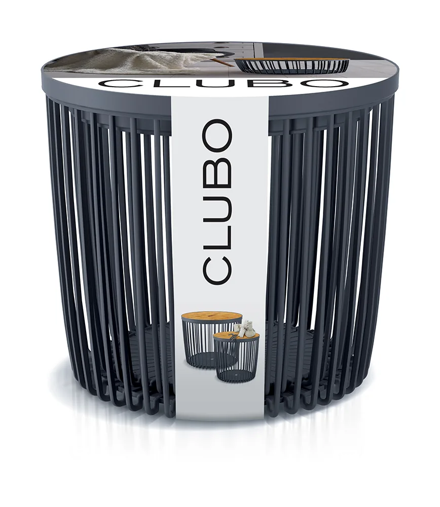 Kurvbord-sett ICLU2TS Clubo Set2 – antrasitt — hovedbilde