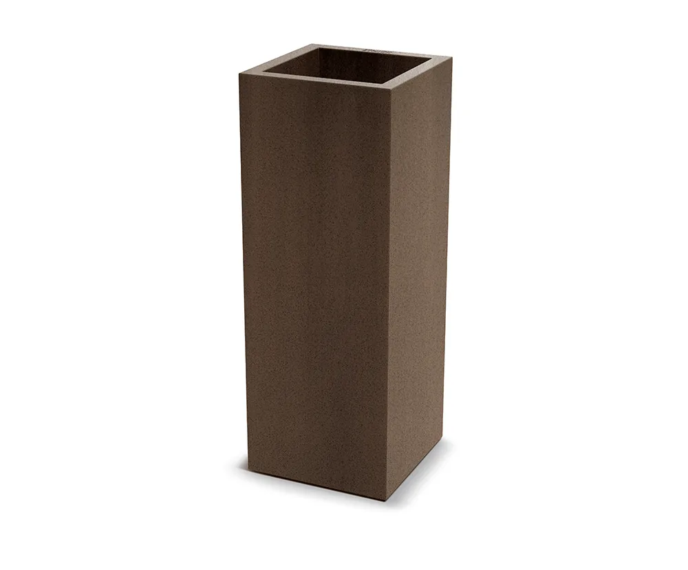 Plantekrukke TCLSS30 Cubla Square Slim – cortenstål — hovedbilde