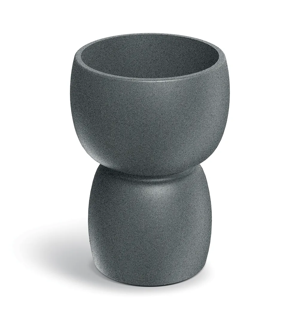 Plantekrukke TDR30 Duala Round – finkornet granitt — hovedbilde