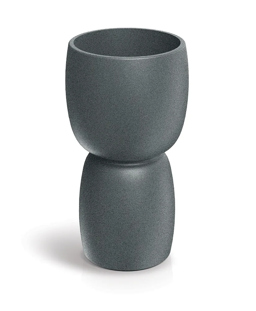 Plantekrukke TDS30 Duala Round Slim – finkornet granitt — hovedbilde