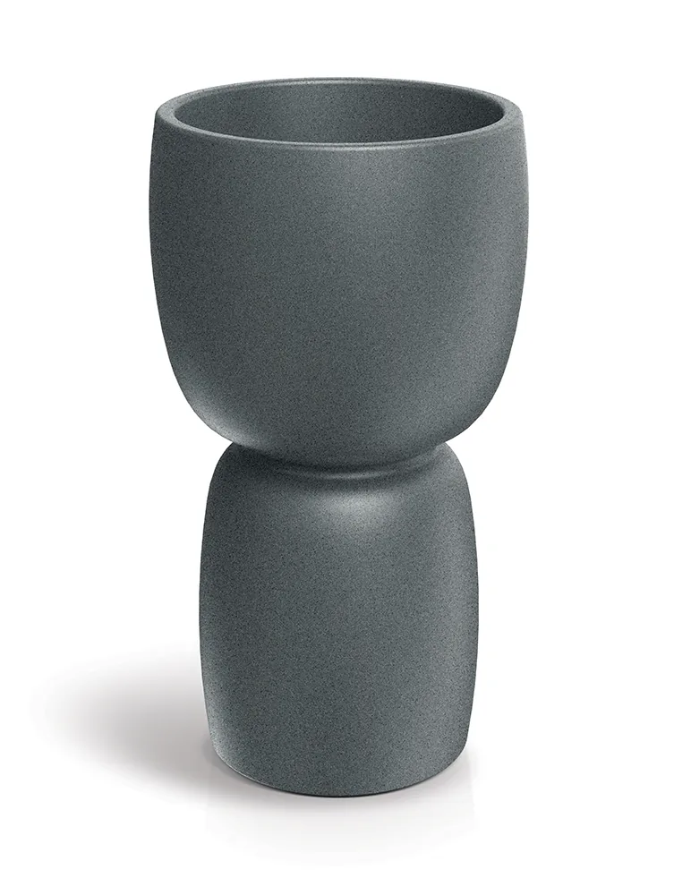 Plantekrukke TDS40 Duala Round Slim – finkornet granitt — hovedbilde