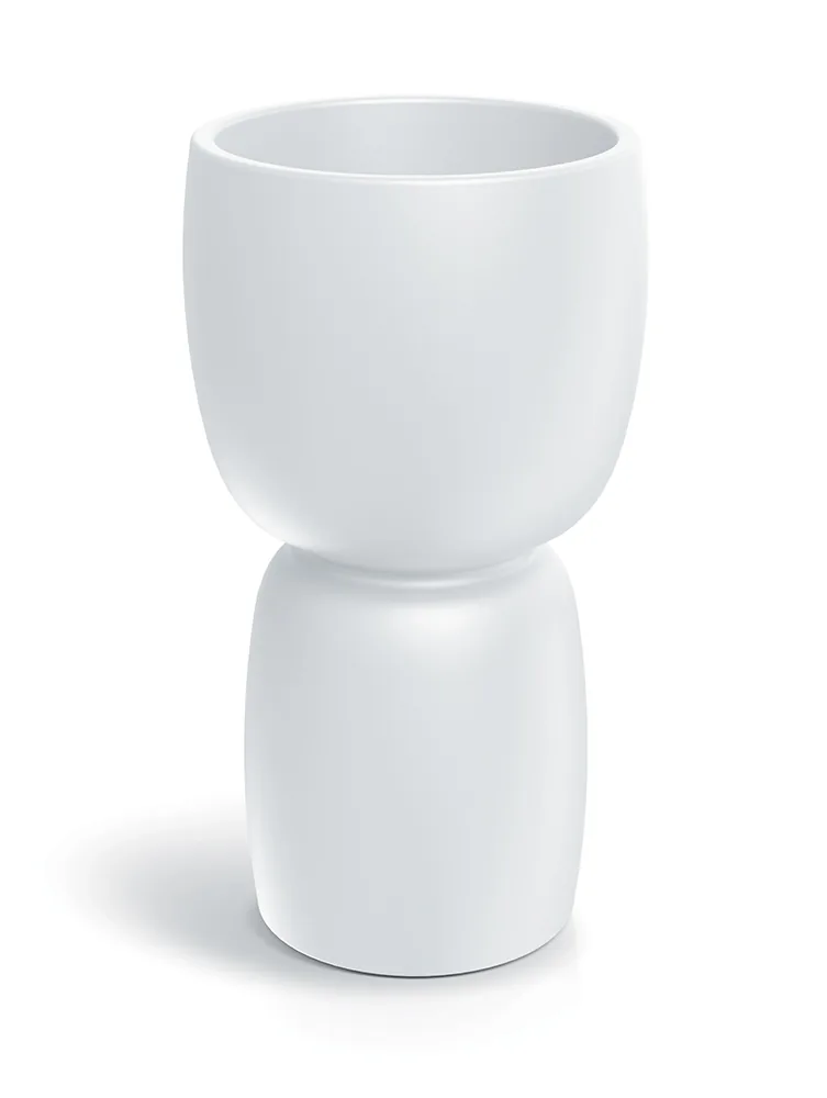 Plantekrukke TDS40 Duala Round Slim – hvit — hovedbilde