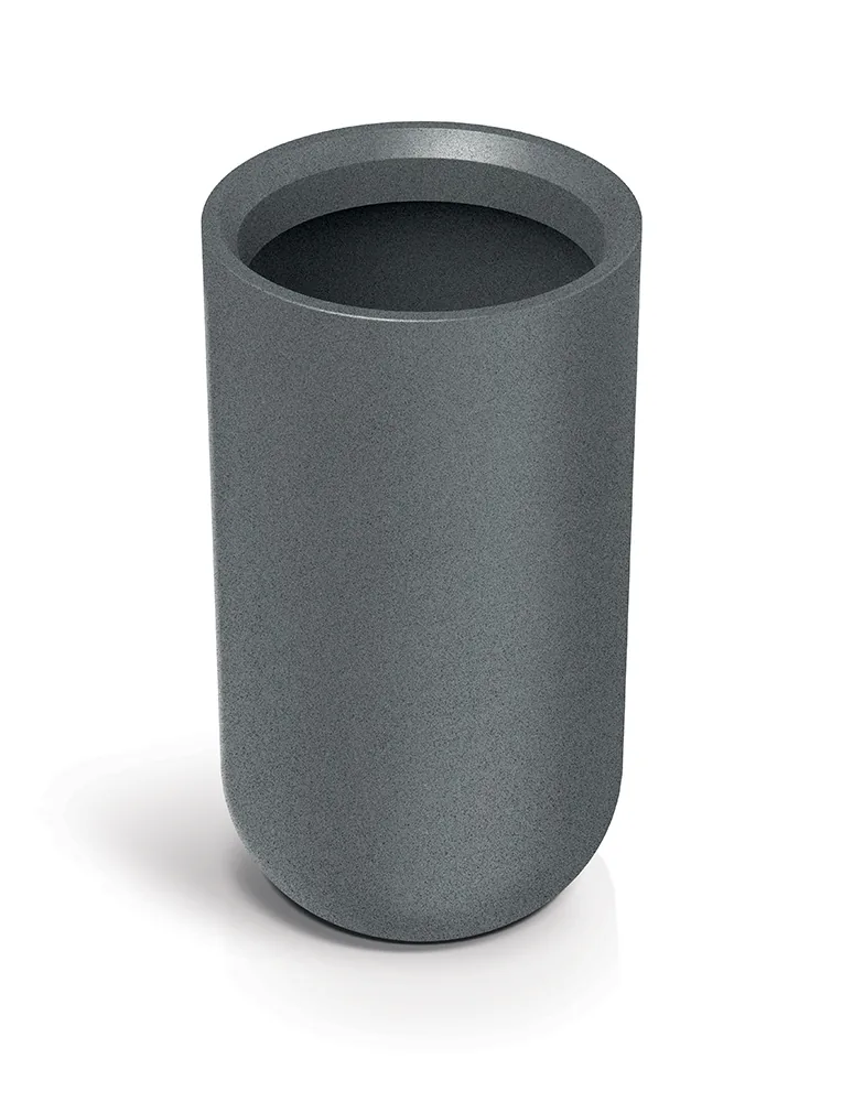 Plantekrukke TMRSO48H Molta Round Slim High – finkornet granitt — hovedbilde