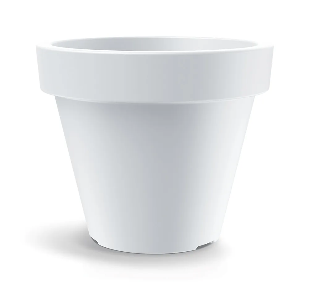 Plantekrukke TSIO100M Simpla round midl – hvit — hovedbilde