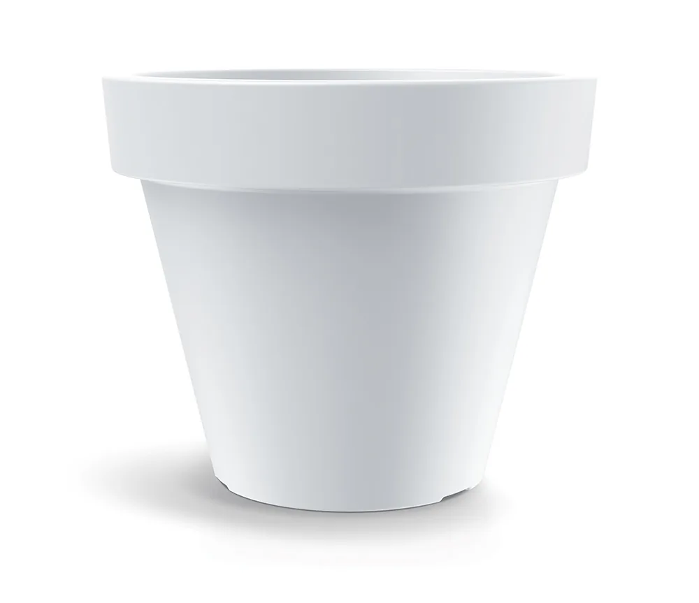 Plantekrukke TSIO120M Simpla round midl – hvit — hovedbilde