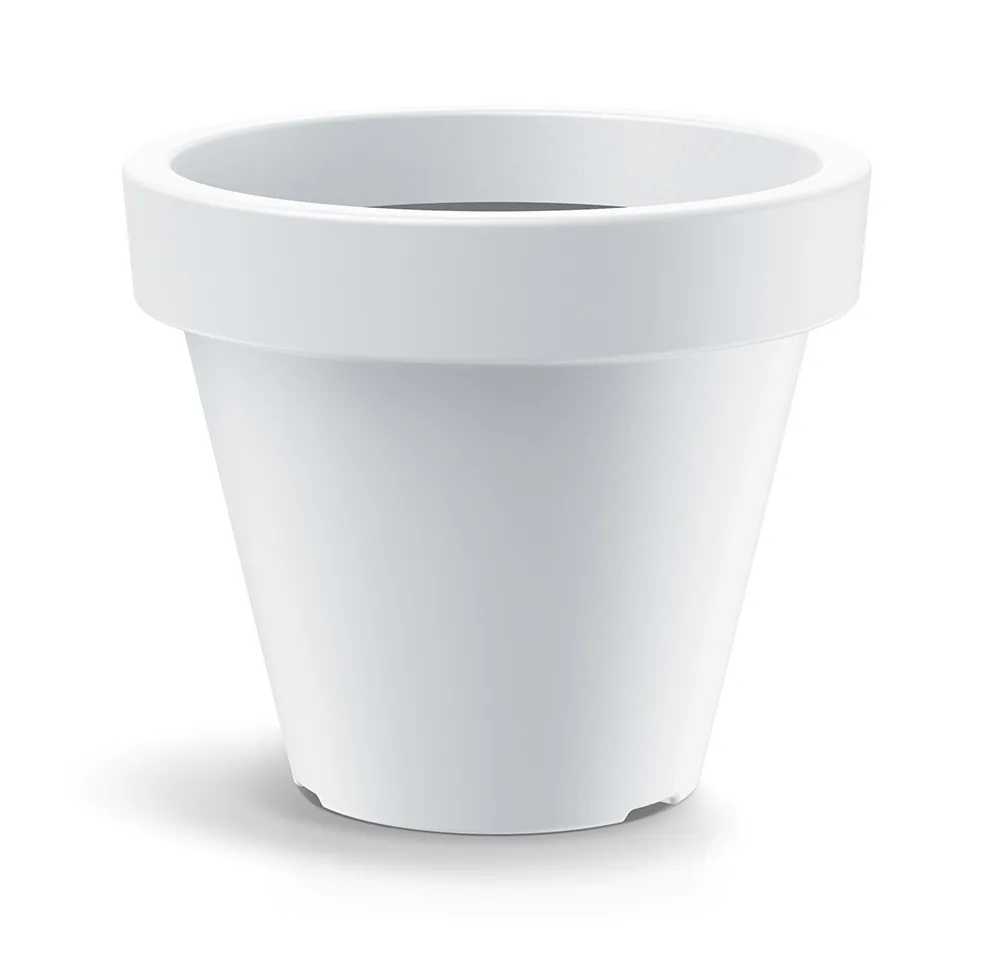 Plantekrukke TSIO35M Simpla round midl – hvit — hovedbilde