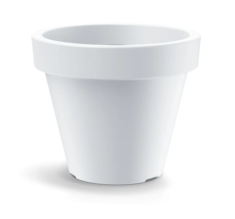 Plantekrukke TSIO40M Simpla round midl – hvit — hovedbilde