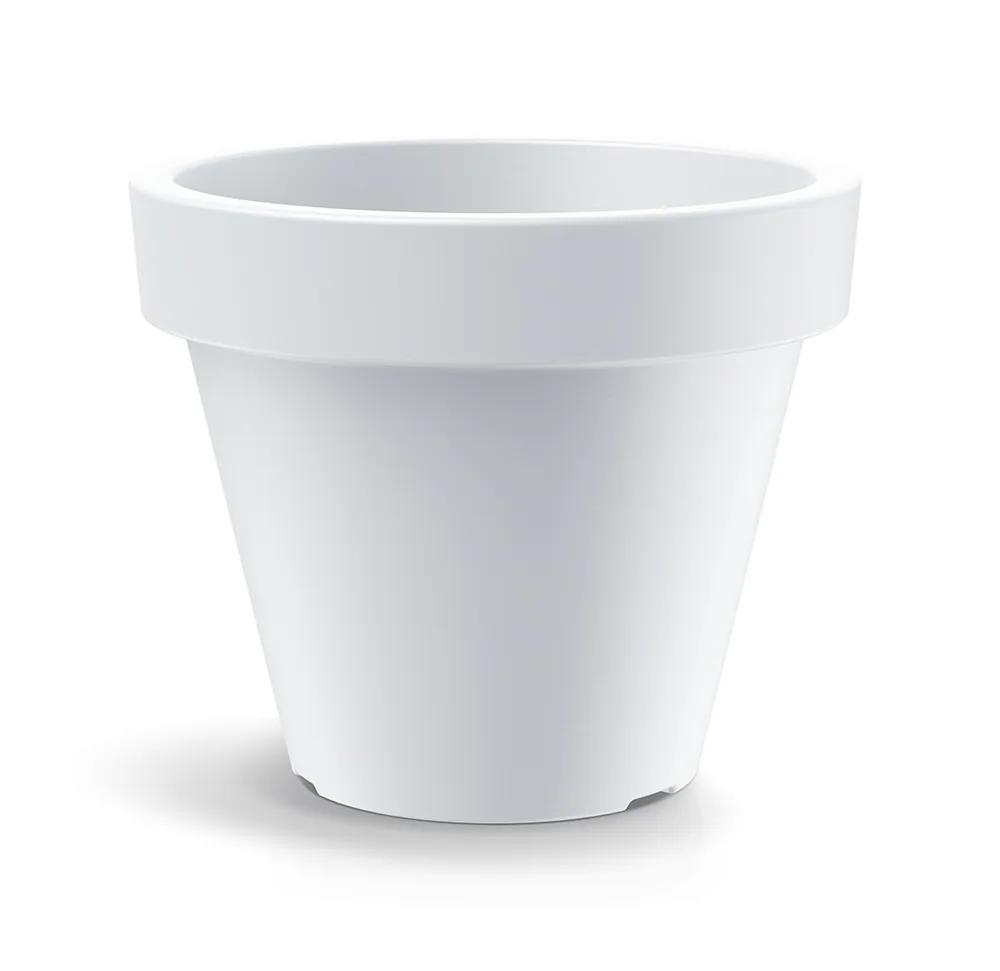 Plantekrukke TSIO48M Simpla round midl – hvit — hovedbilde