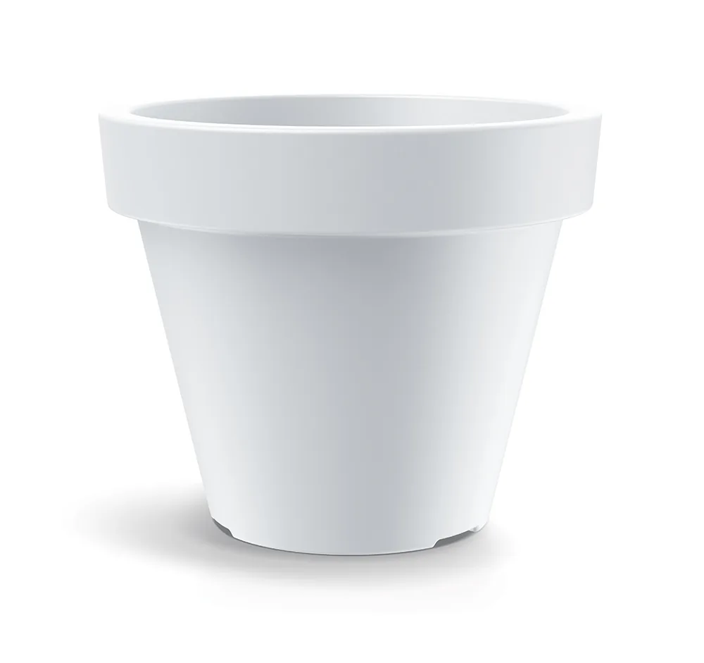 Plantekrukke TSIO60M Simpla round midl – hvit — hovedbilde