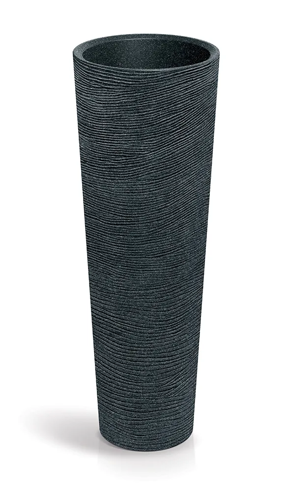 Plantekrukke TTS40H Tubra Round Slim High – svart granitt — hovedbilde