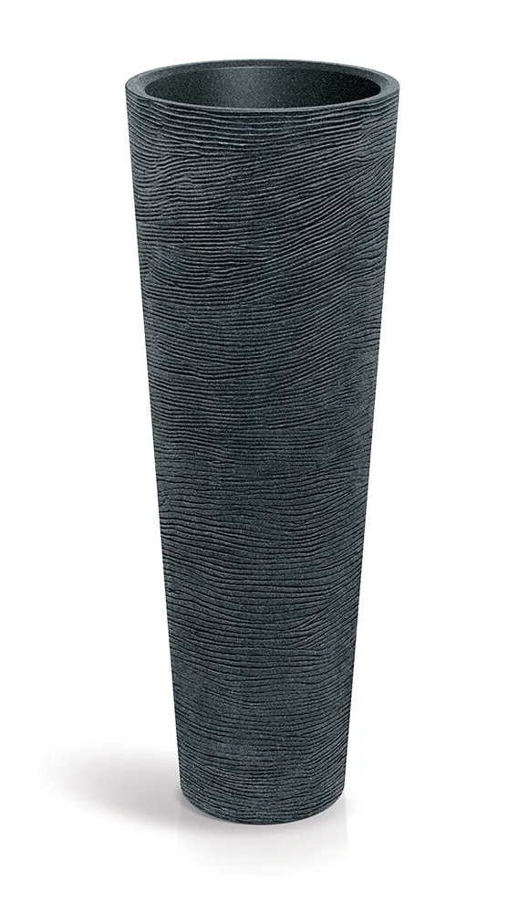 Plantekrukke TTS48H Tubra Round Slim High – svart granitt — hovedbilde