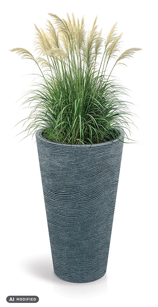 Plantekrukke TTSO60 Tubra Round Slim – granitt — hovedbilde