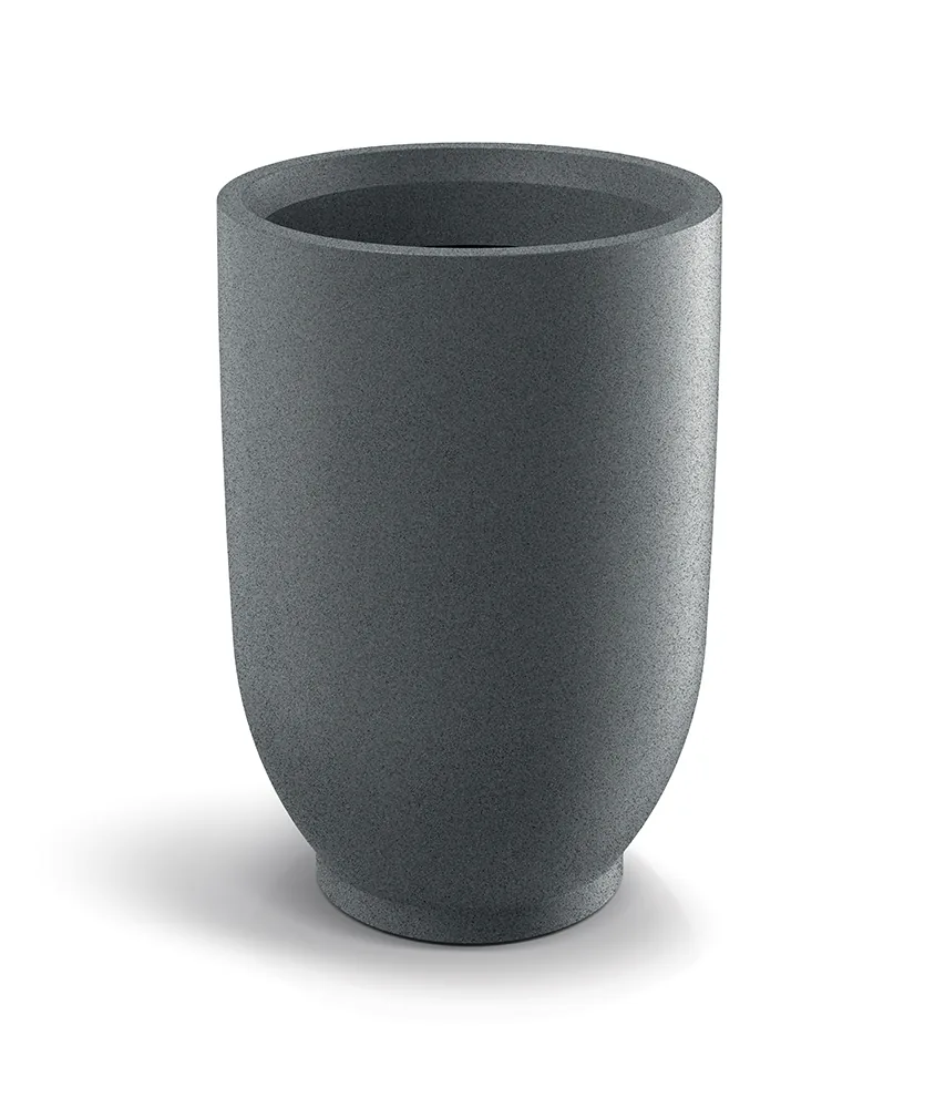 Plantekrukke TVO48H Vemo round high – finkornet granitt — hovedbilde