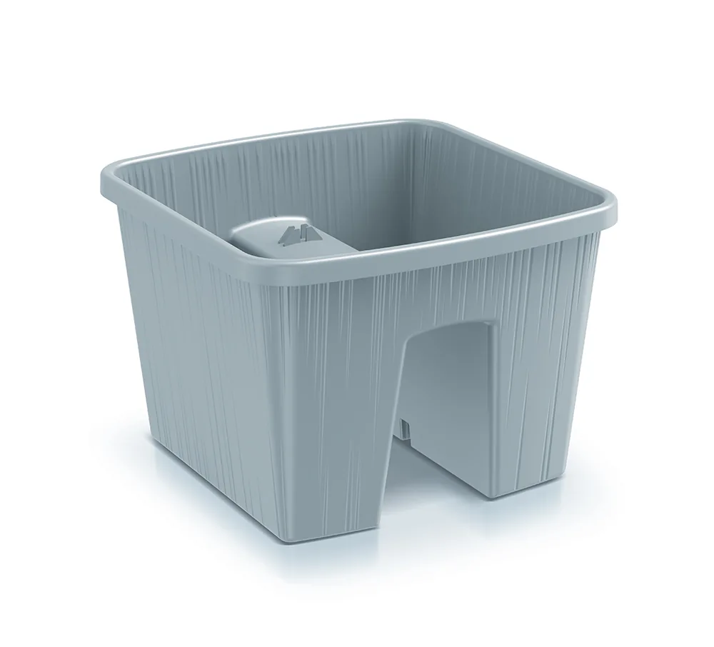 Plantepotte DBAC300 Balca Railing Case – lys grå — hovedbilde