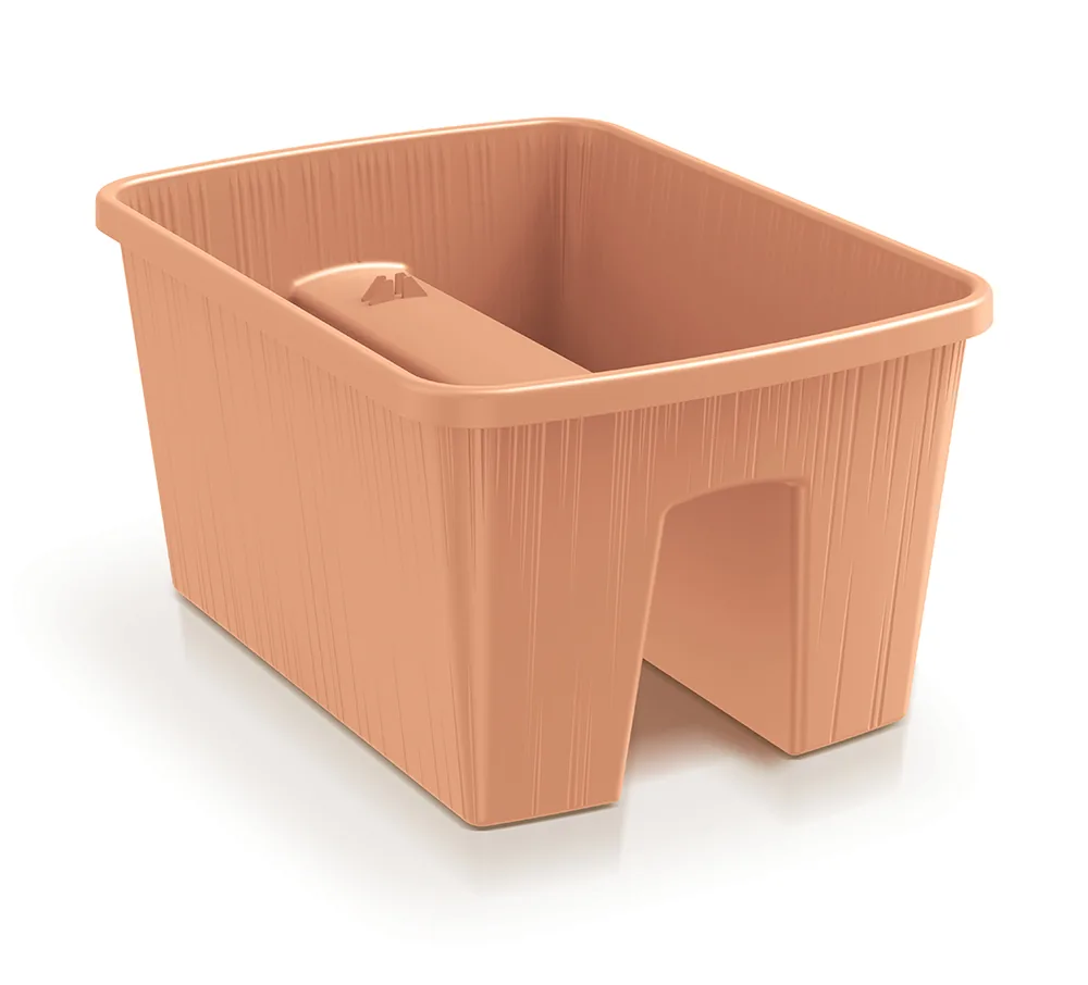 Plantepotte DBAC400 Balca Railing Case – terrakotta — hovedbilde