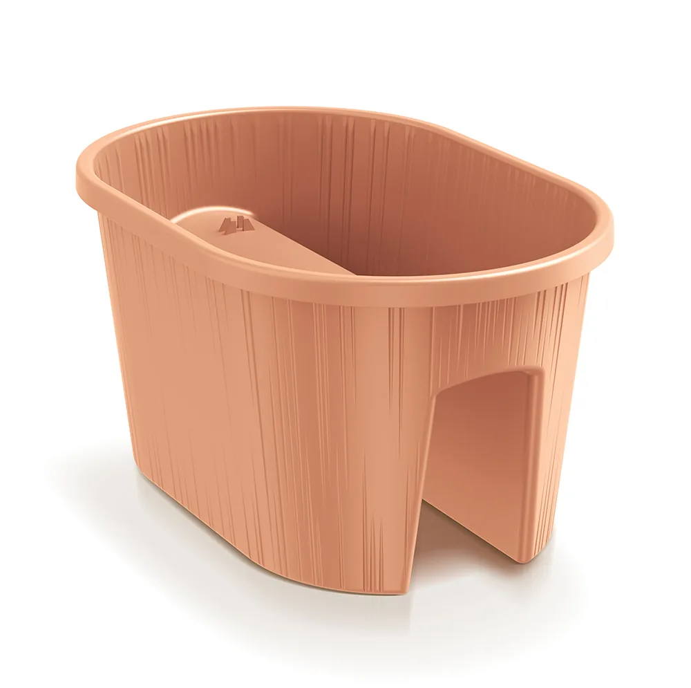 Plantepotte DBAR400 Balca Railing – terrakotta — hovedbilde