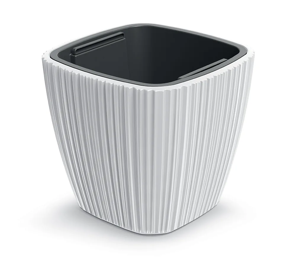 Plantepotte DBOS300 Oro Square – hvit — hovedbilde