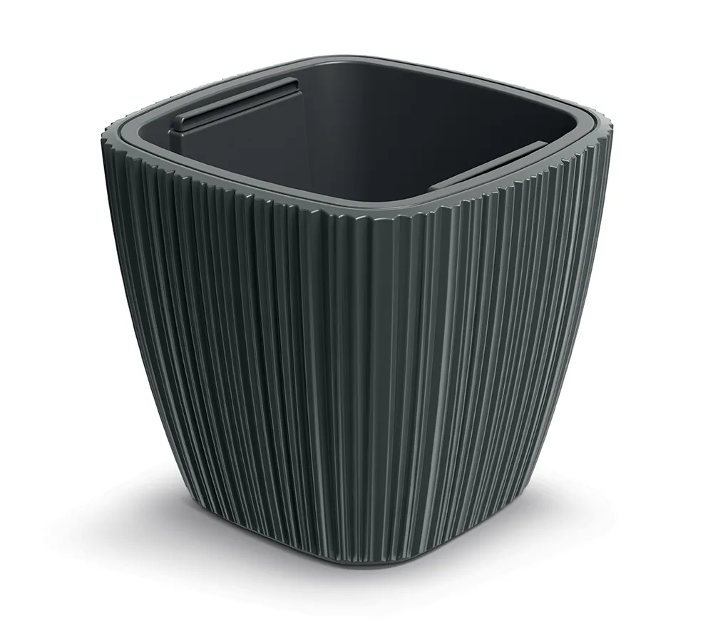 Plantepotte DBOS300 Oro Square – mørk grå — hovedbilde