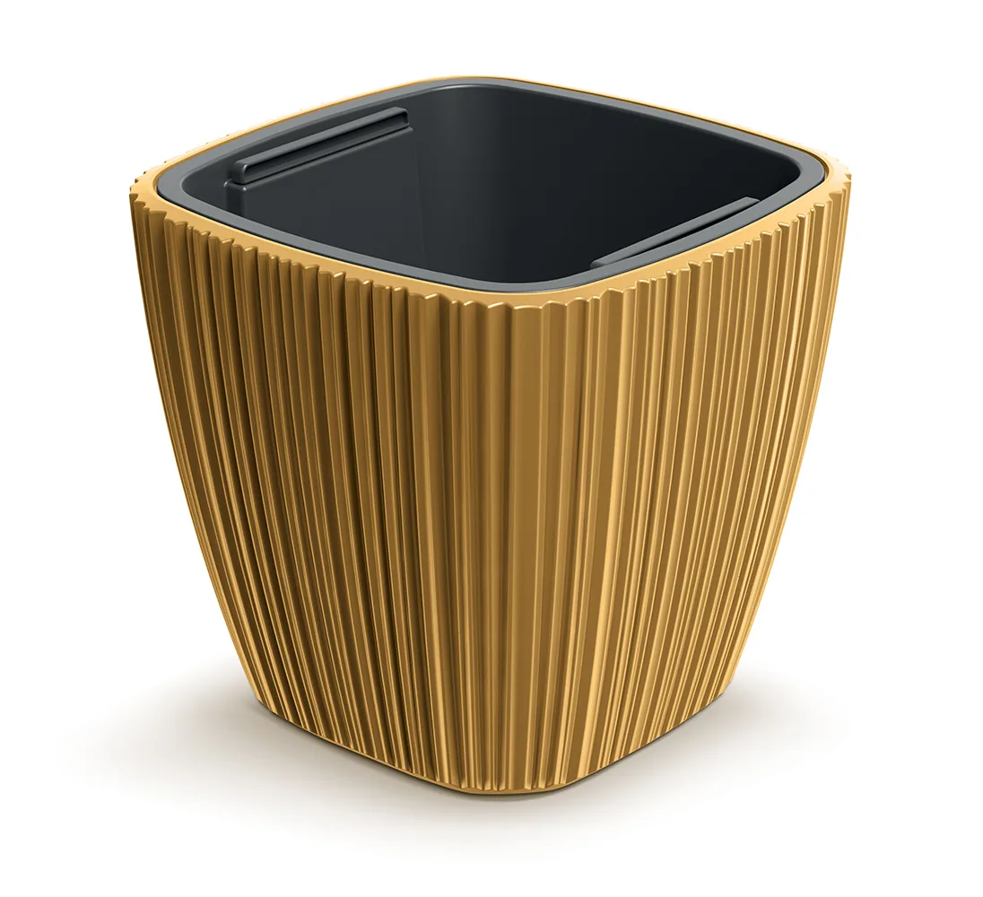 Plantepotte DBOS300 Oro Square – sennepsgul — hovedbilde