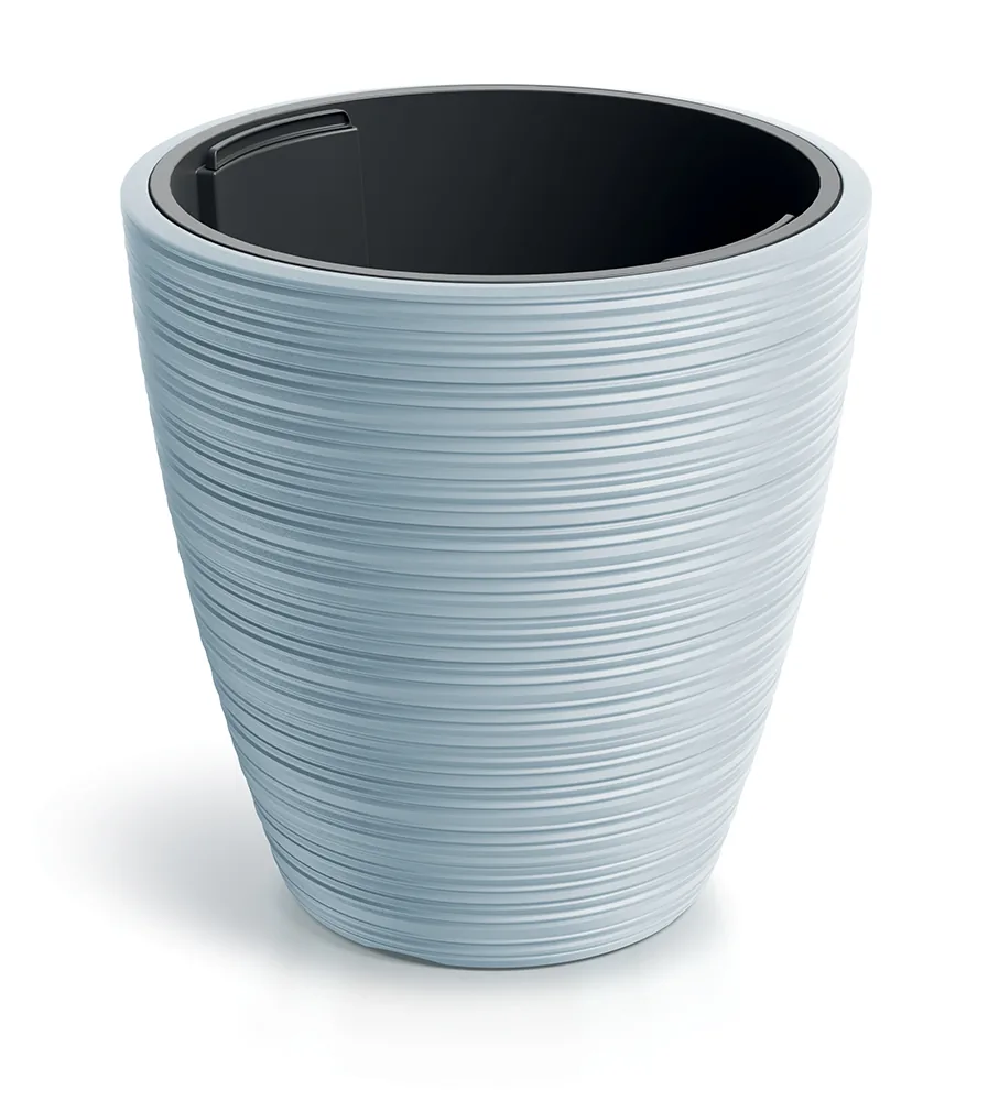 Plantepotte DBVR400 Vena Round – lys grå — hovedbilde