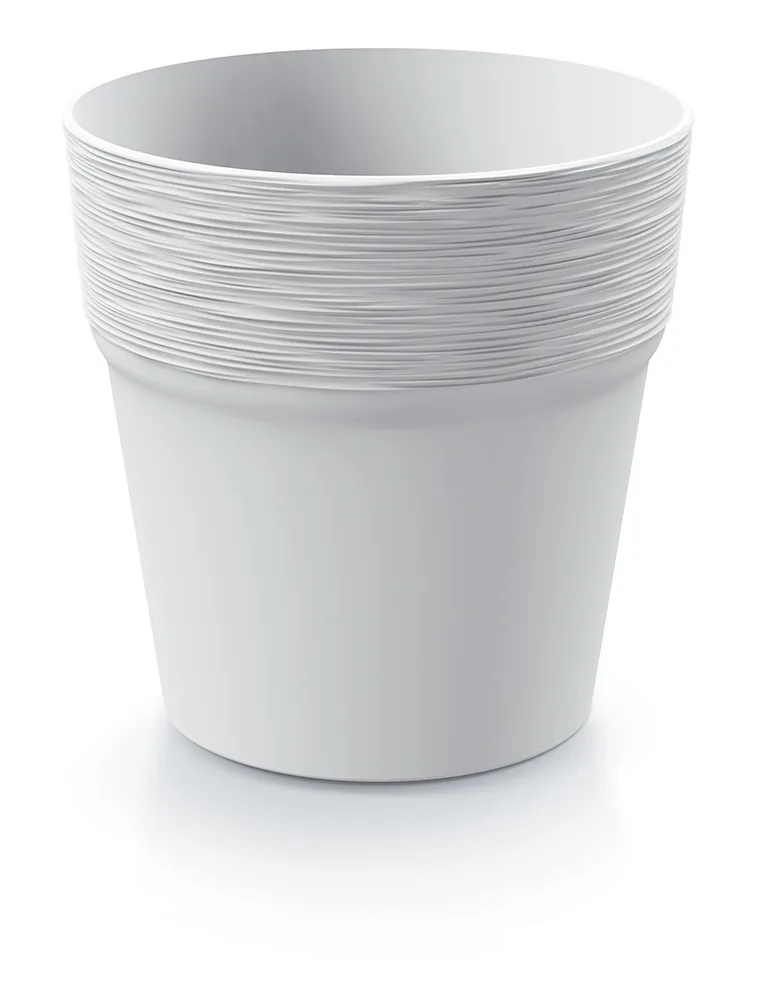 Plantepotte DFA120 Furu Round – hvit — hovedbilde