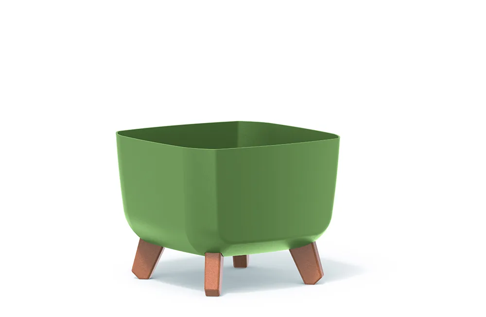 Plantepotte DGQL240 Gracia Square – jordgrønn — hovedbilde
