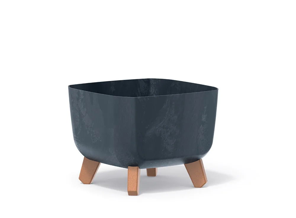 Plantepotte DGQL240E Gracia Square Beton Effect – antrasitt — hovedbilde