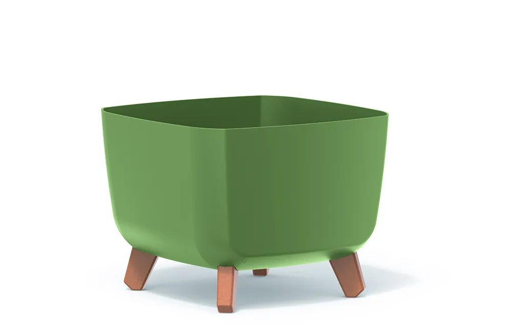Plantepotte DGQL300 Gracia Square – jordgrønn — hovedbilde
