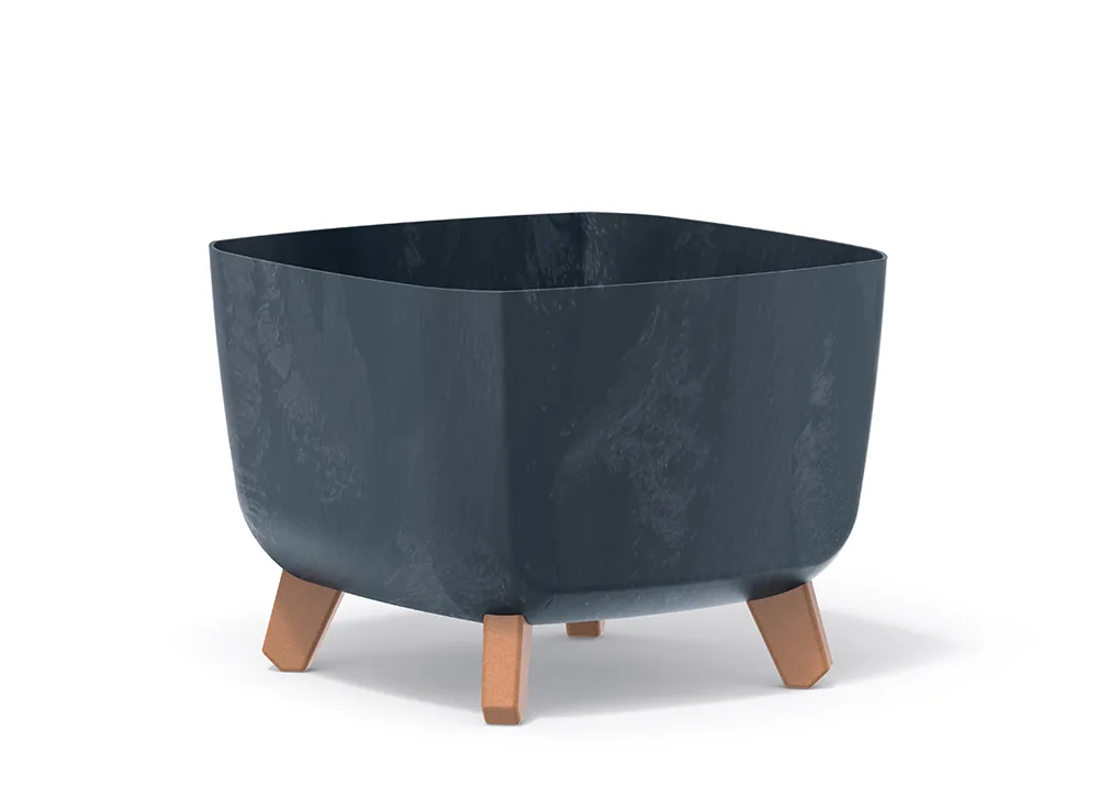 Plantepotte DGQL300E Gracia Square Beton Effect – antrasitt — hovedbilde