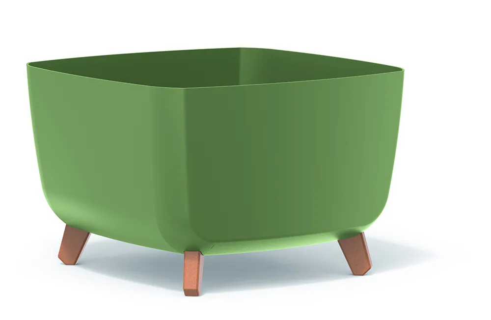 Plantepotte DGQL400 Gracia Square – jordgrønn — hovedbilde