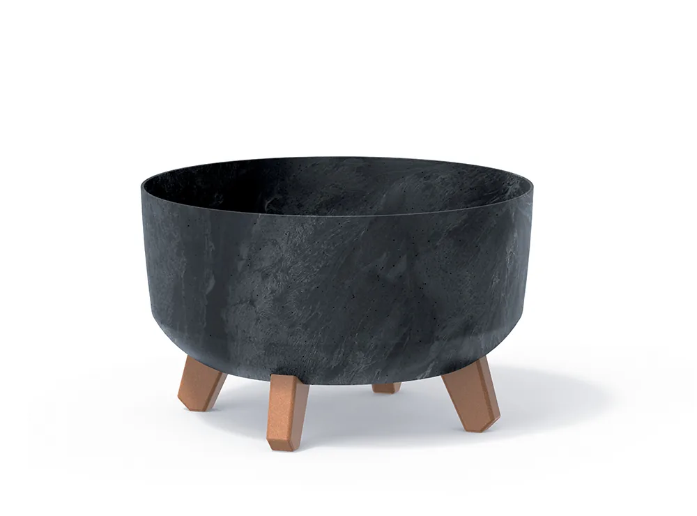 Plantepotte DGRL300LE Gracia Low Beton Effect – antrasitt — hovedbilde
