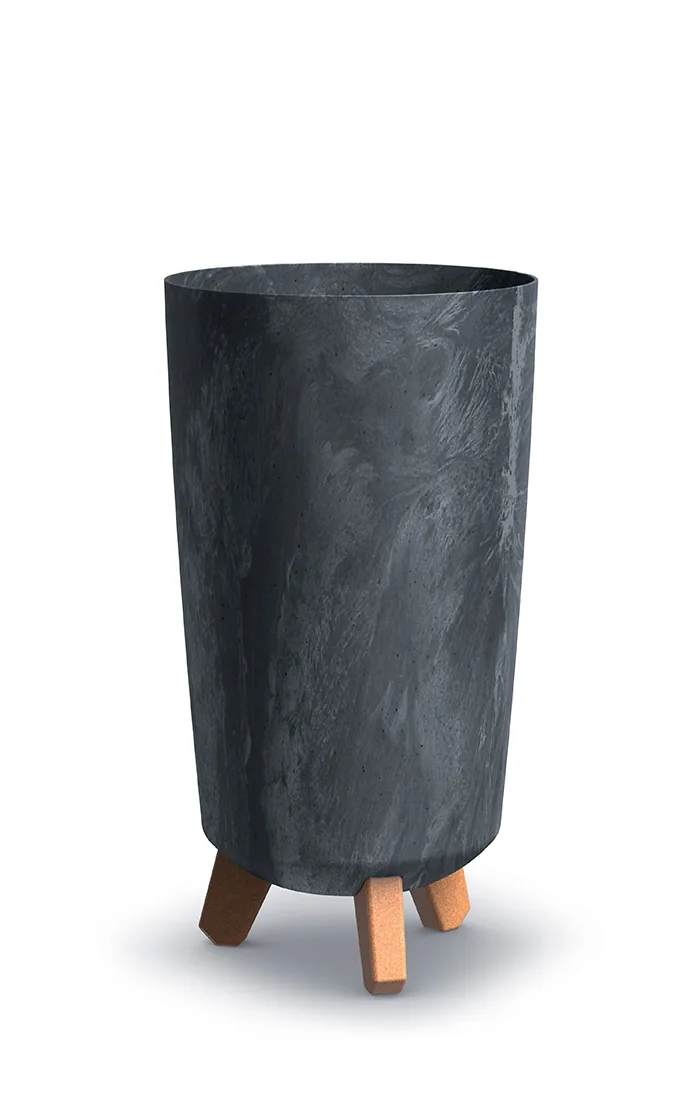 Plantepotte DGTL200E Gracia Tubus Slim Beton Effect – antrasitt — hovedbilde