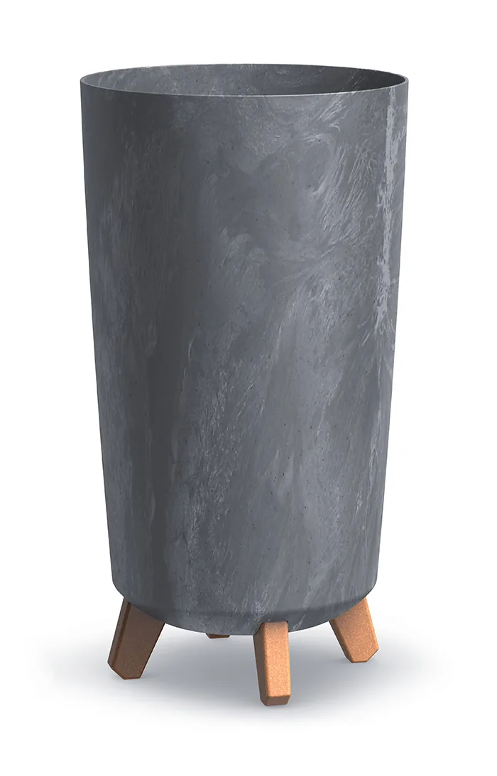 Plantepotte DGTL240E Gracia Tubus Slim Beton Effect – marengo — hovedbilde