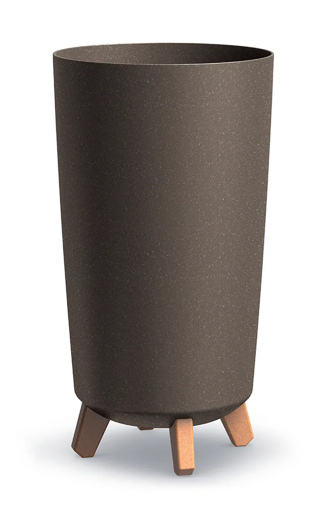 Plantepotte DGTL240W Gracia Tubus Slim Wood – WPC kaffe (FSC) — hovedbilde