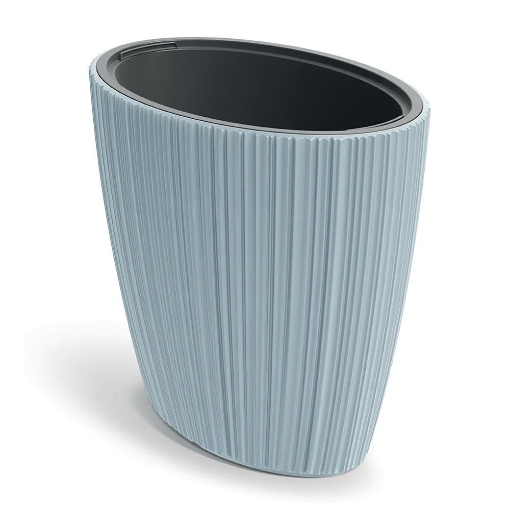 Plantepotte DHOE600 Oro Oval – lys grå — hovedbilde