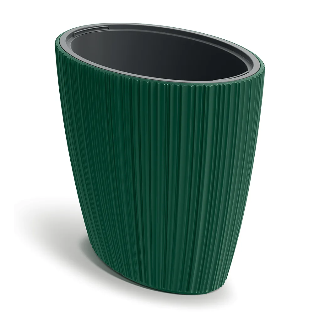Plantepotte DHOE600 Oro Oval – pinjegrønn — hovedbilde