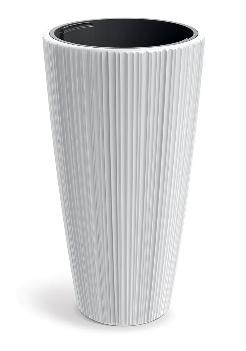 Plantepotte DHOR400 Oro Round – hvit — hovedbilde