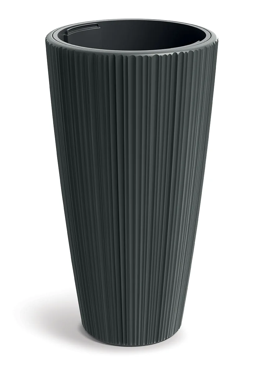 Plantepotte DHOR400 Oro Round – mørk grå — hovedbilde