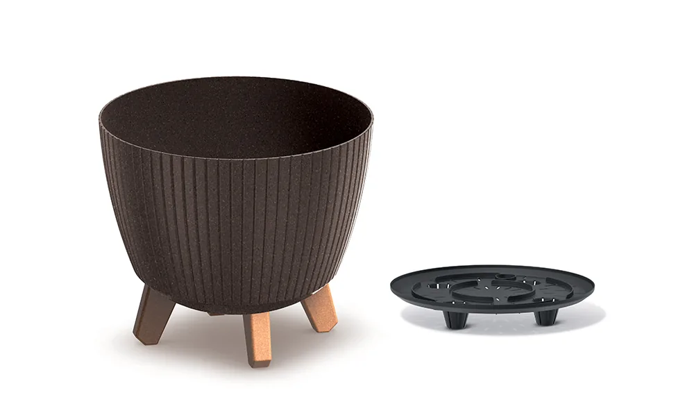 Plantepotte DLAL240W Lamia Wood – WPC kaffe (FSC) — hovedbilde